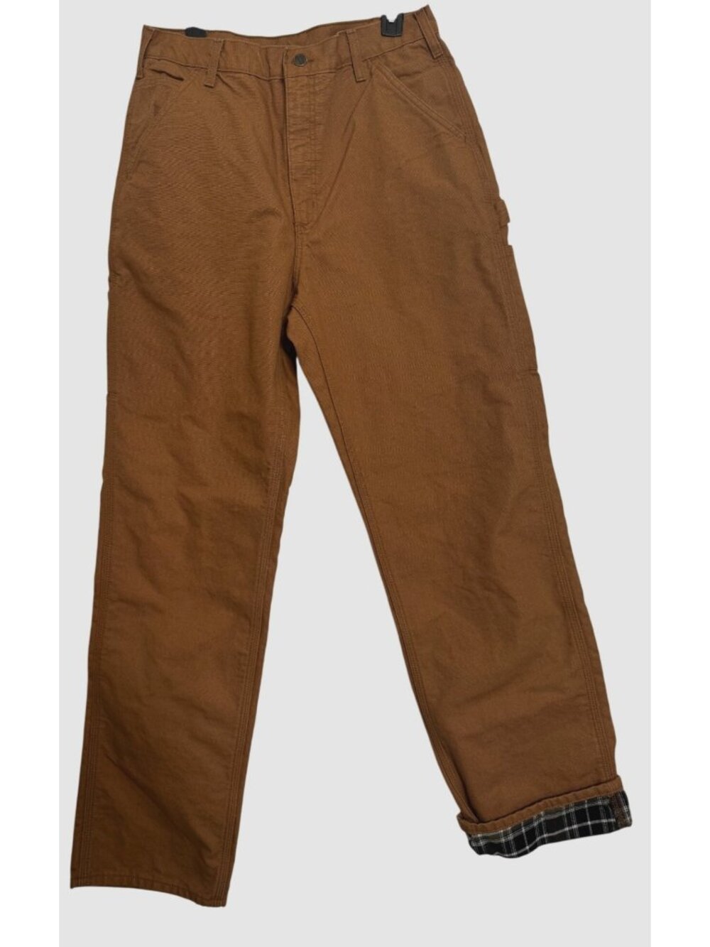 Carhartt Loose Fit Flannel Lined 34/36 Washed Duck Utility Work Pant NWT